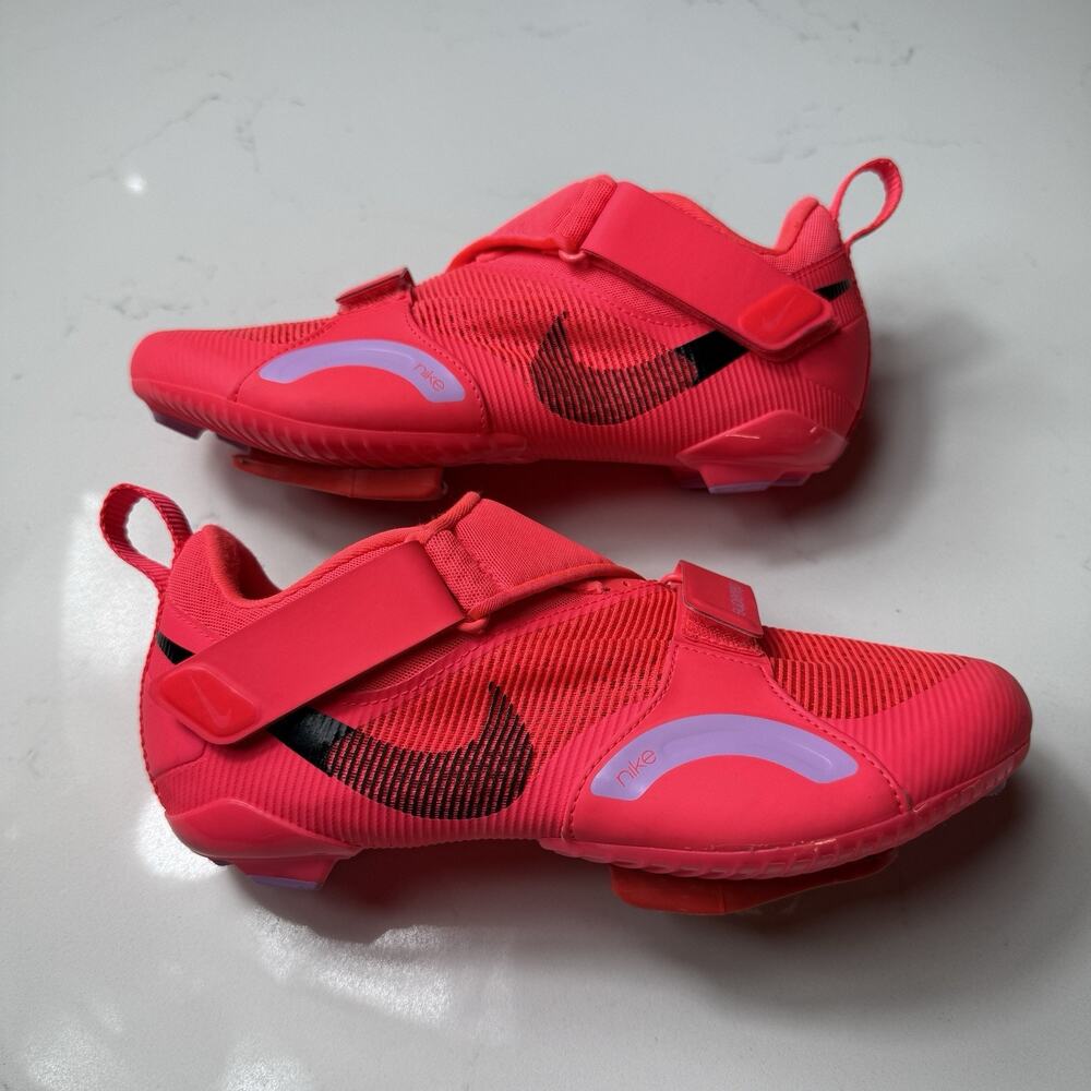 Nike SuperRep Cycle Shoes Womens 7.5 Pink Clip-In Indoor Cycling Spin Biking